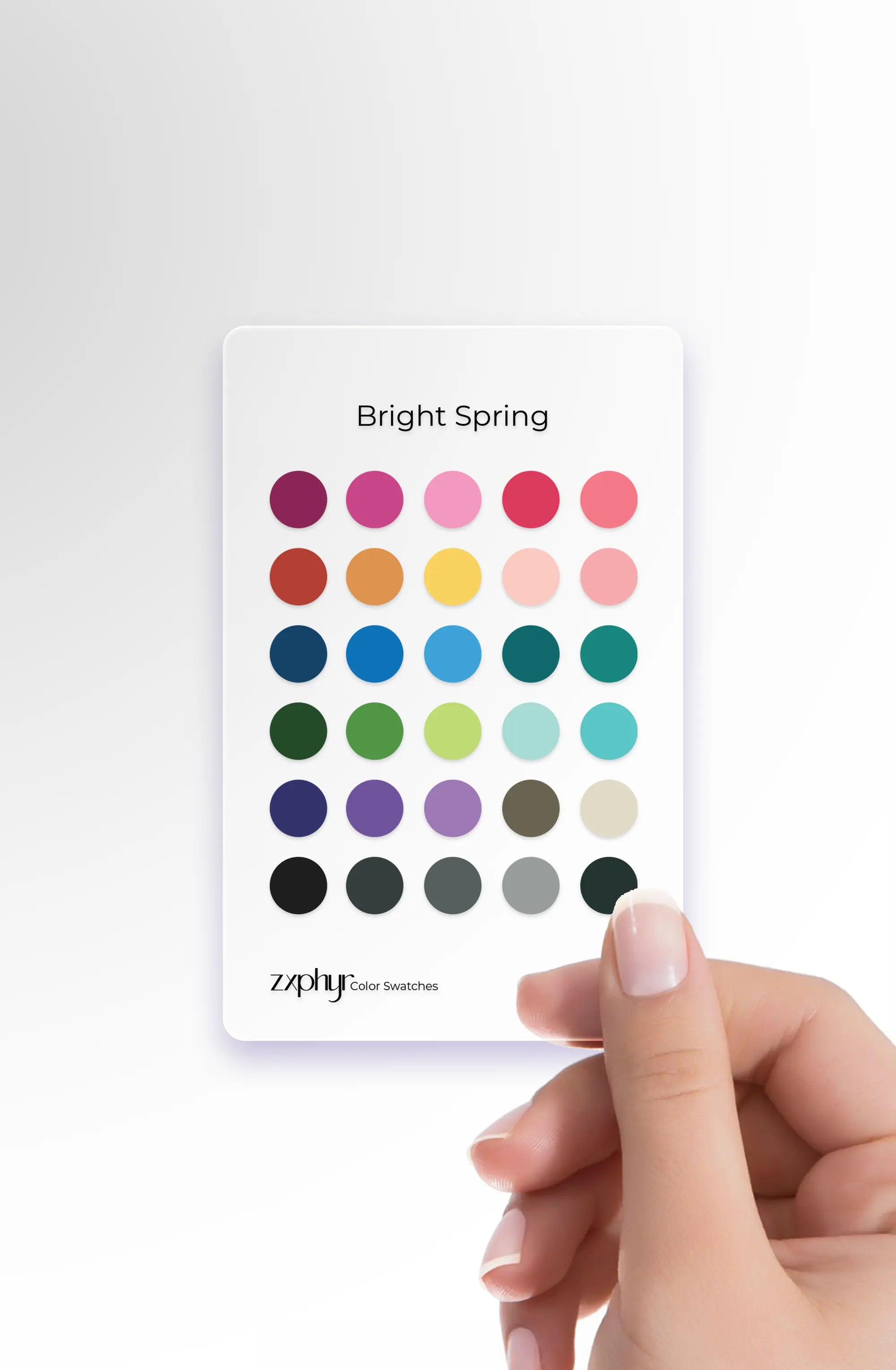 Season Color Swatch Card