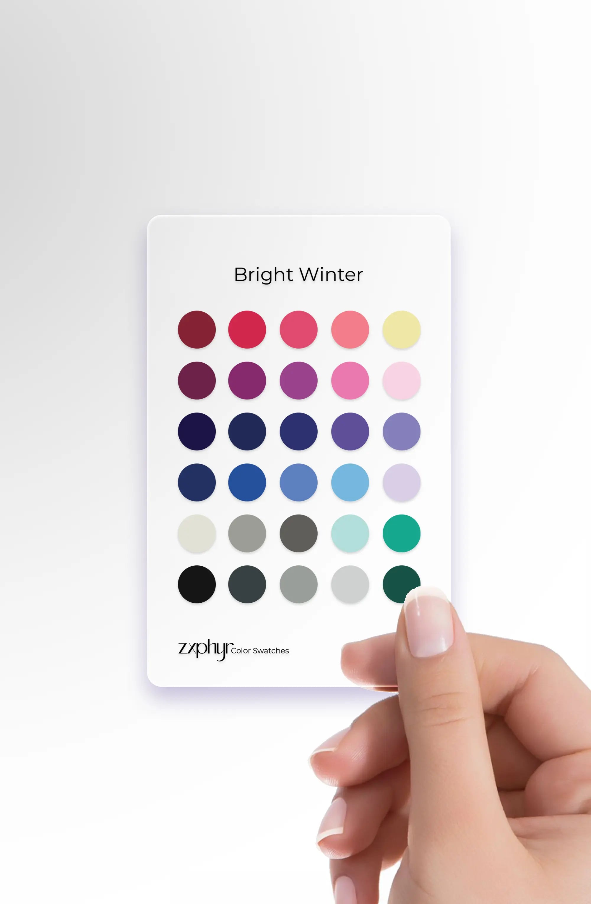 Season Color Swatch Card