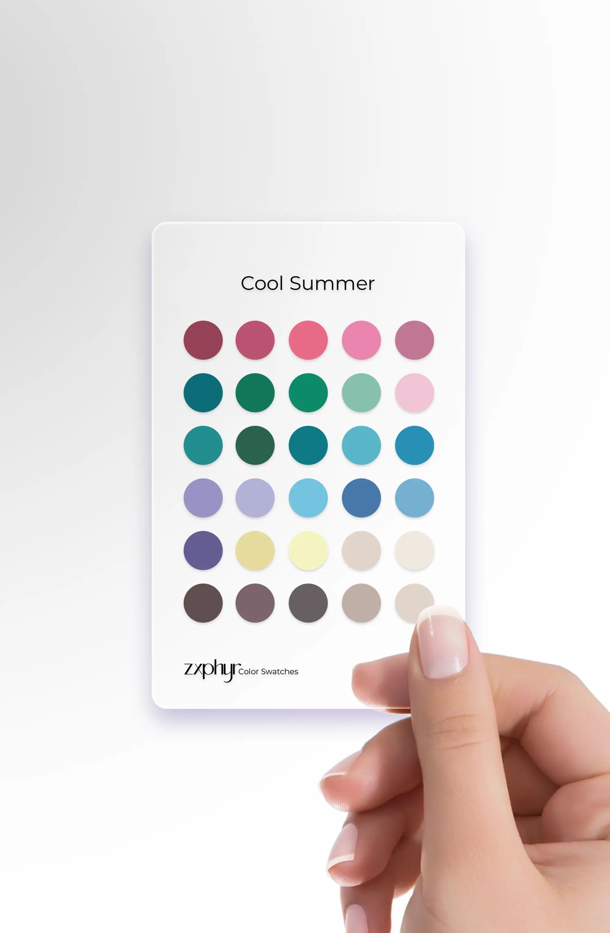 Season Color Swatch Card