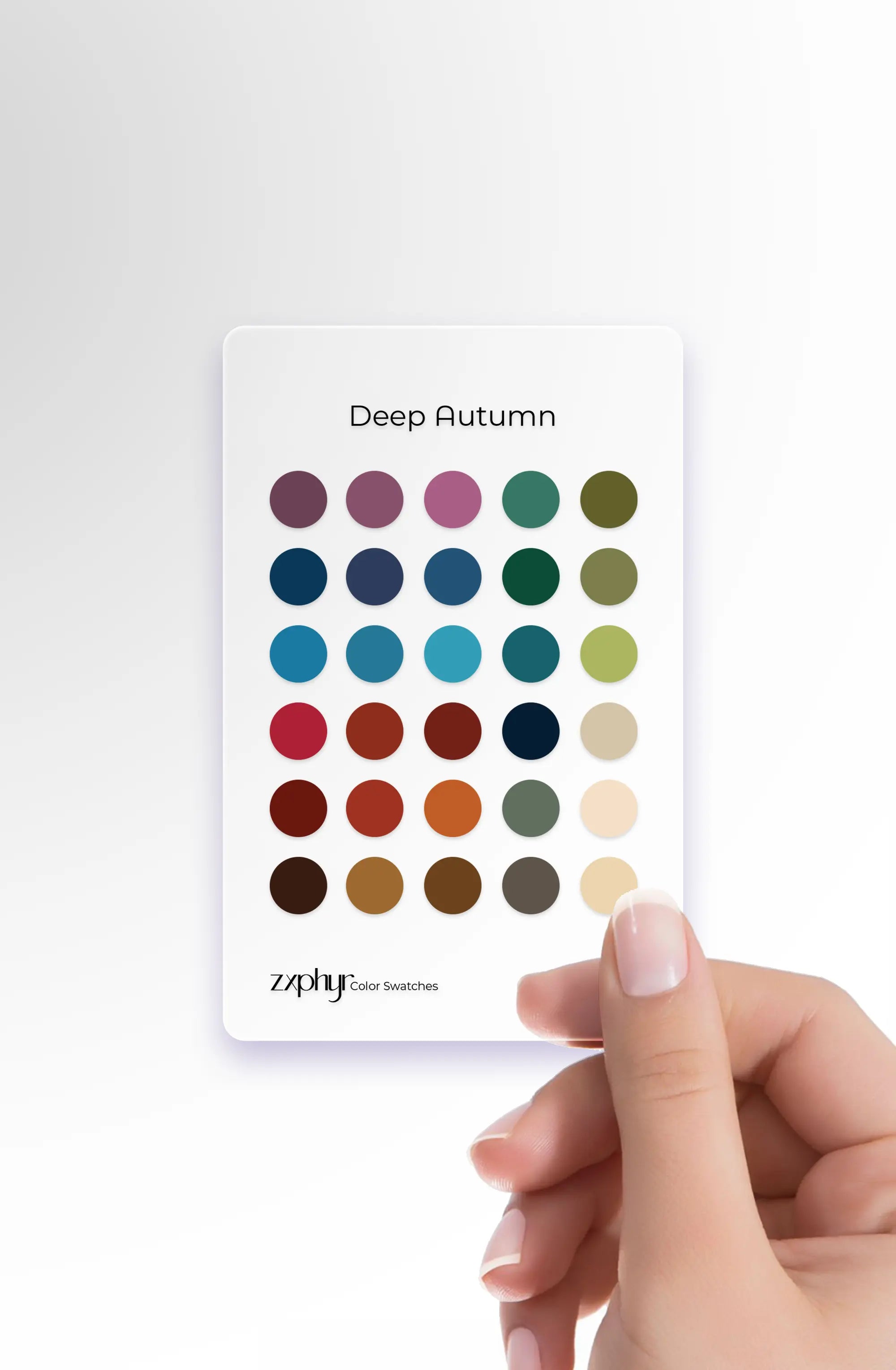 Season Color Swatch Card
