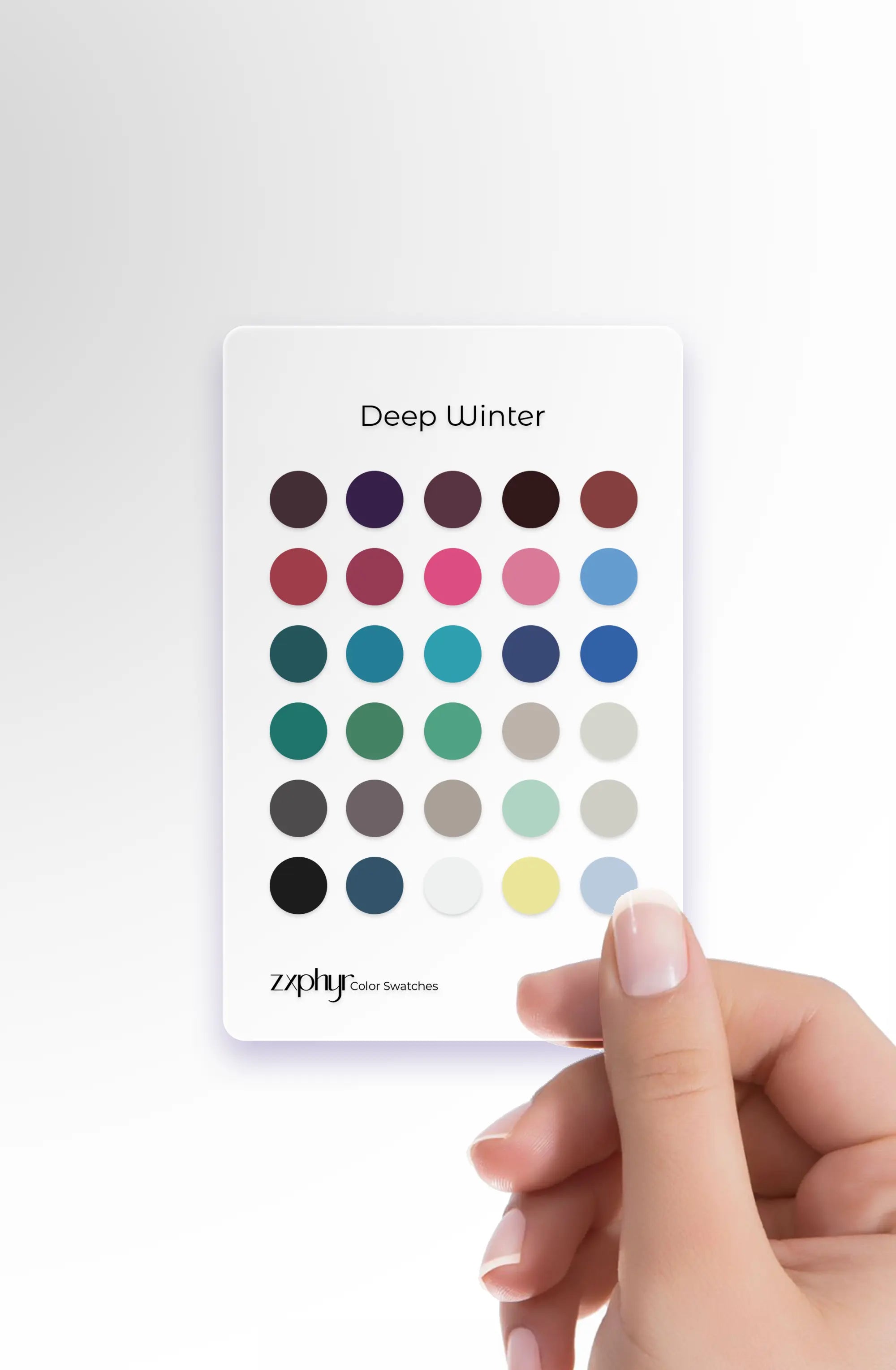 Season Color Swatch Card
