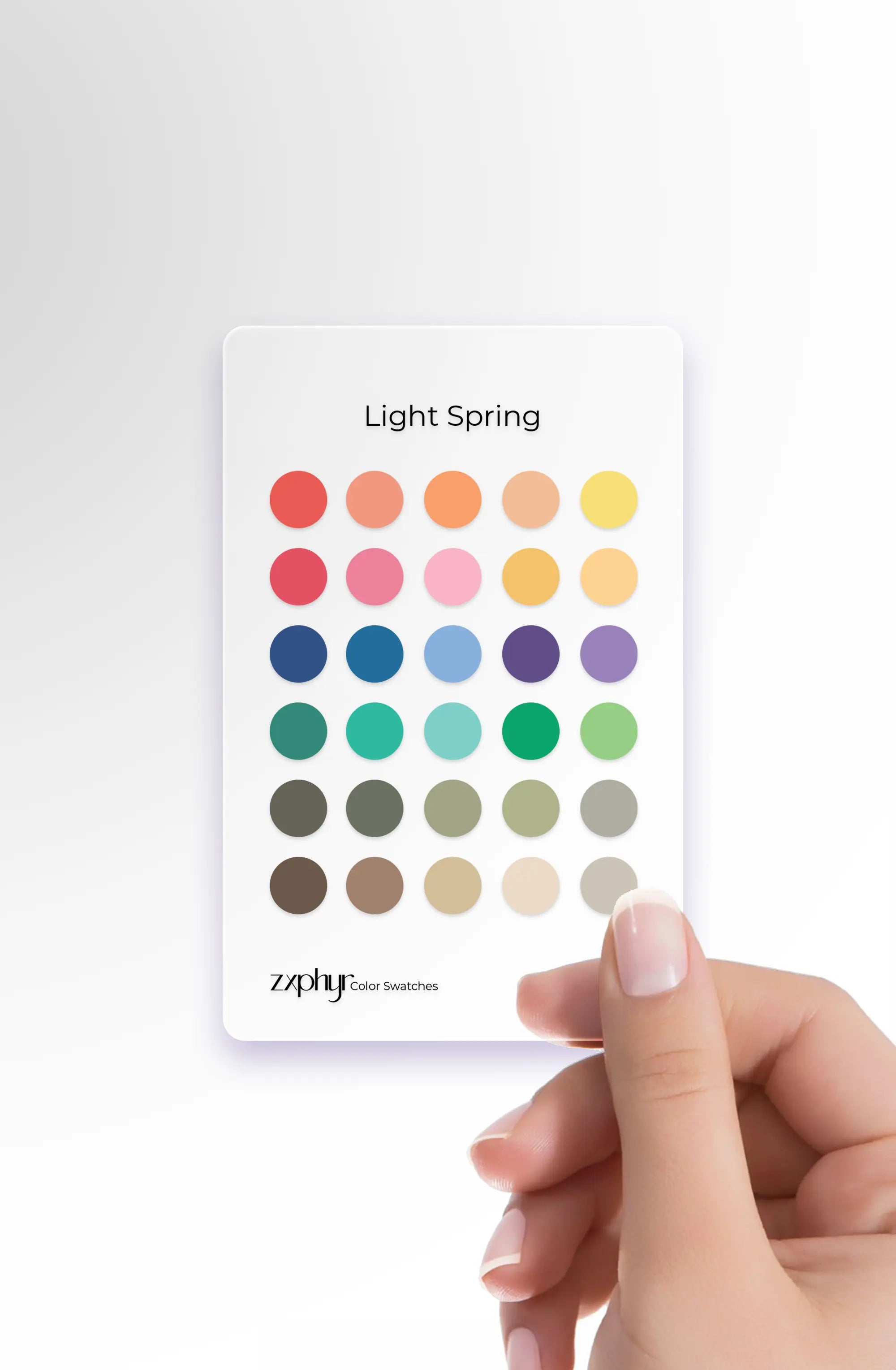 Season Color Swatch Card