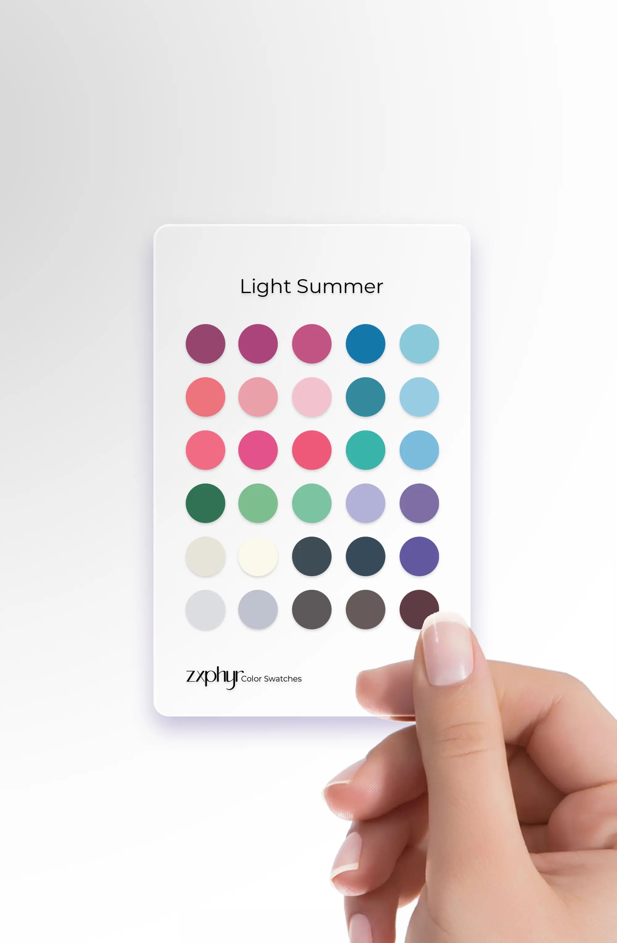 Season Color Swatch Card