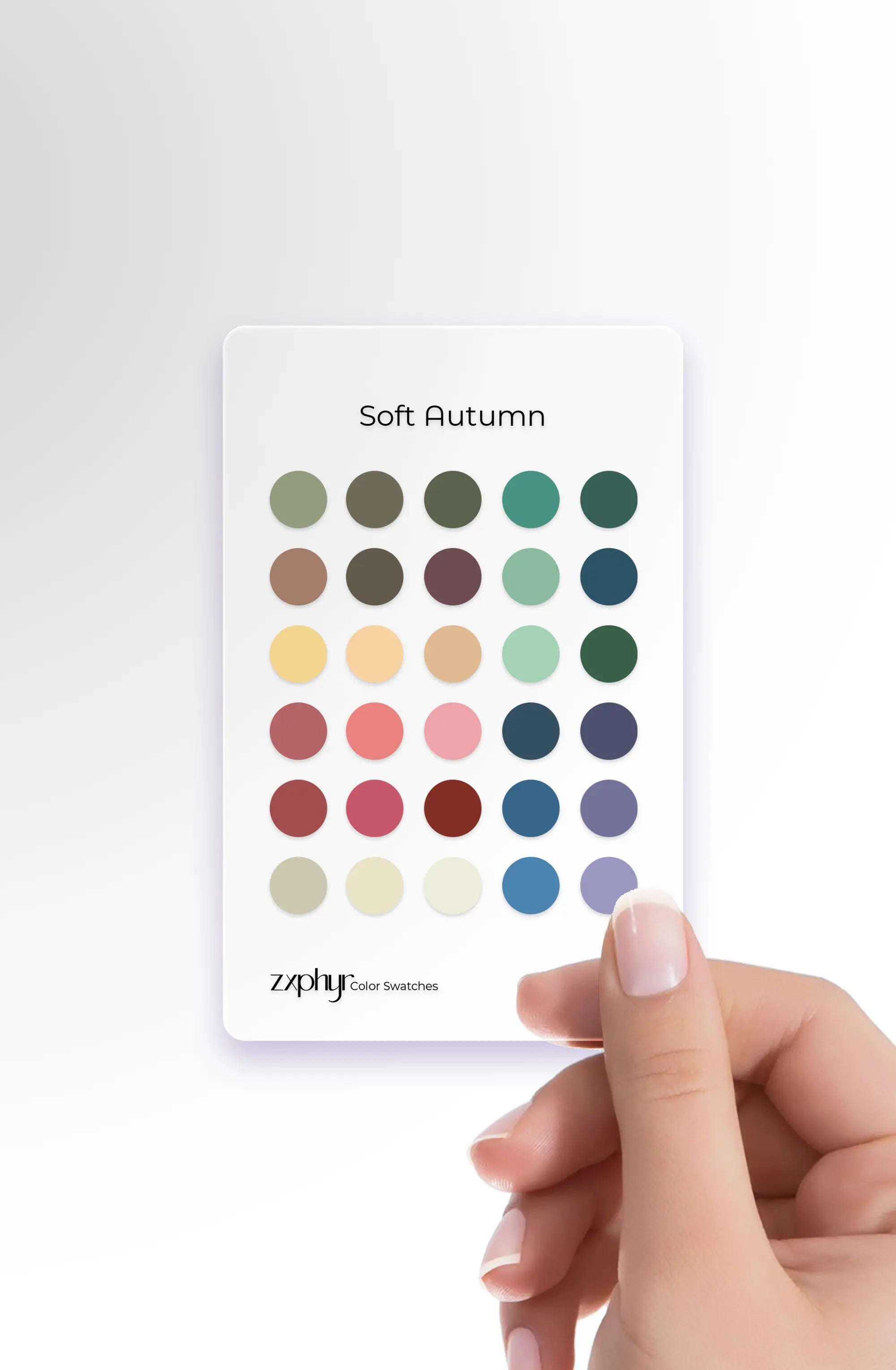 Season Color Swatch Card