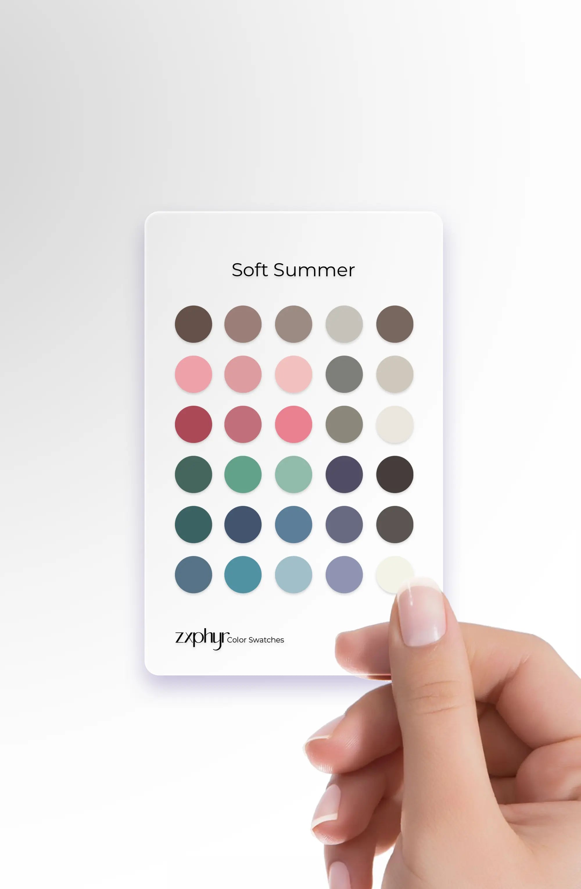 Season Color Swatch Card