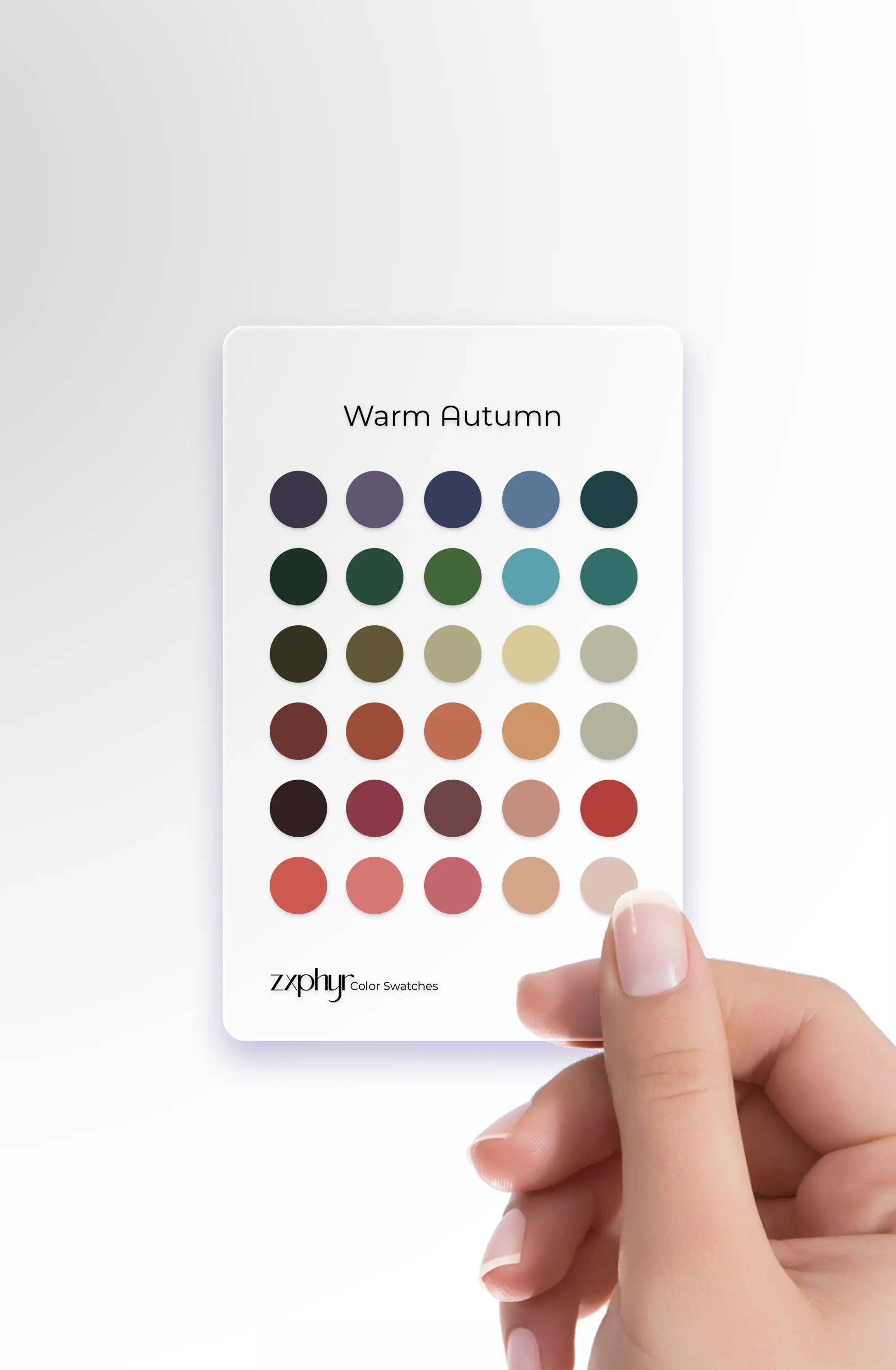 Season Color Swatch Card