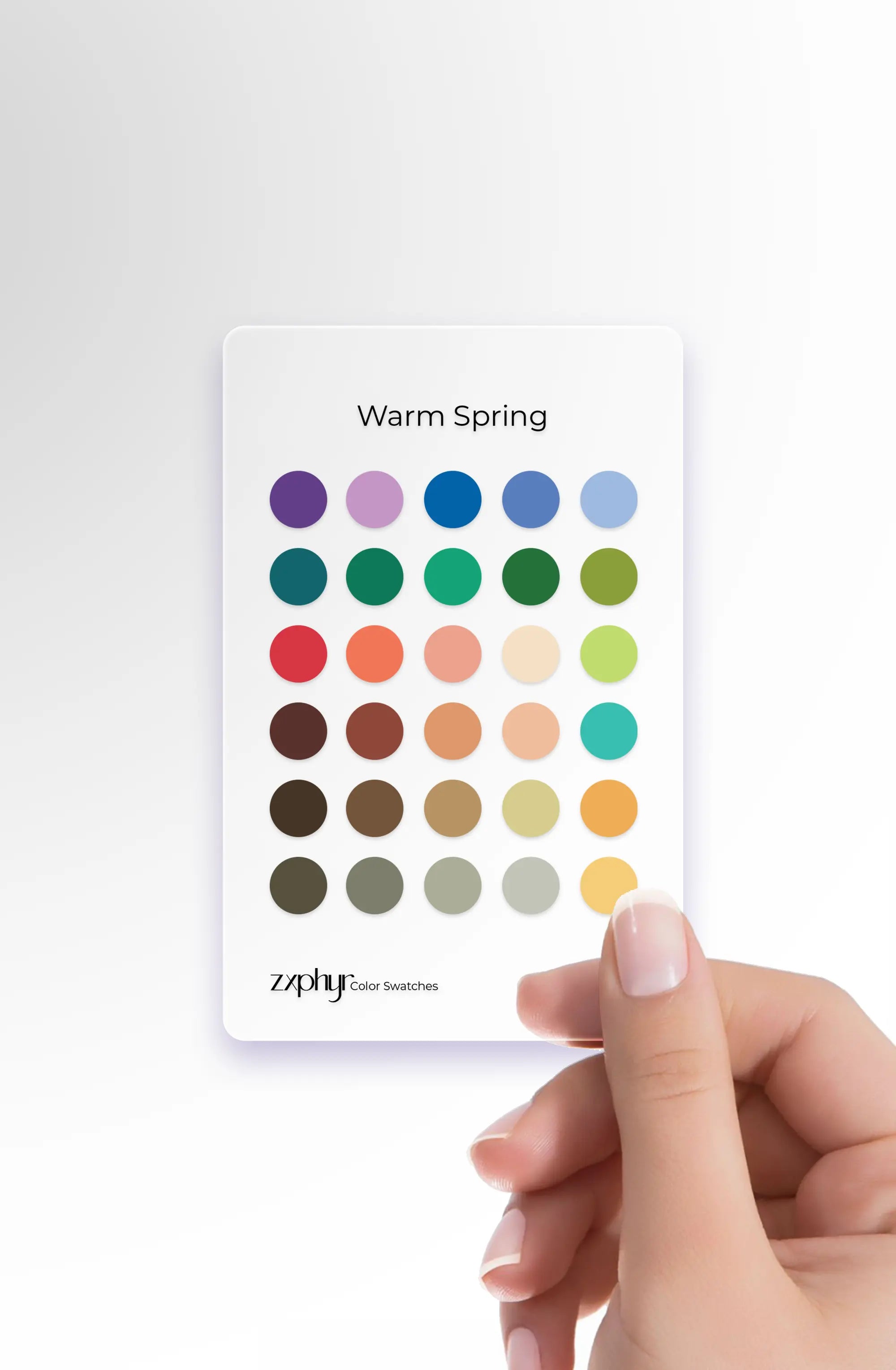 Season Color Swatch Card